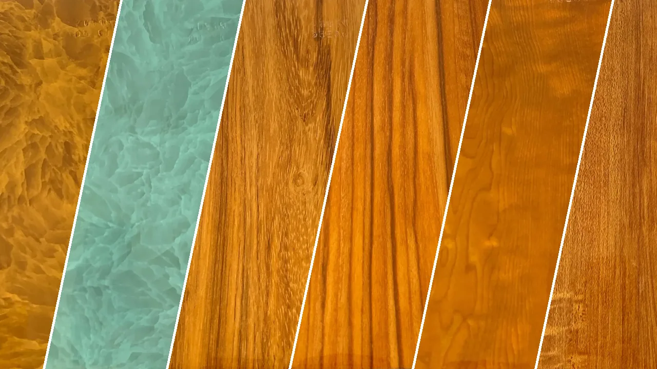 High-Gloss Wood Grain