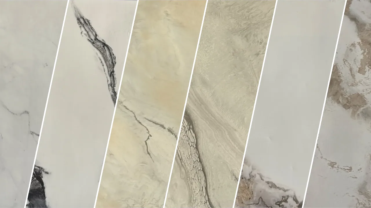High-Gloss Stone with Silver Dust